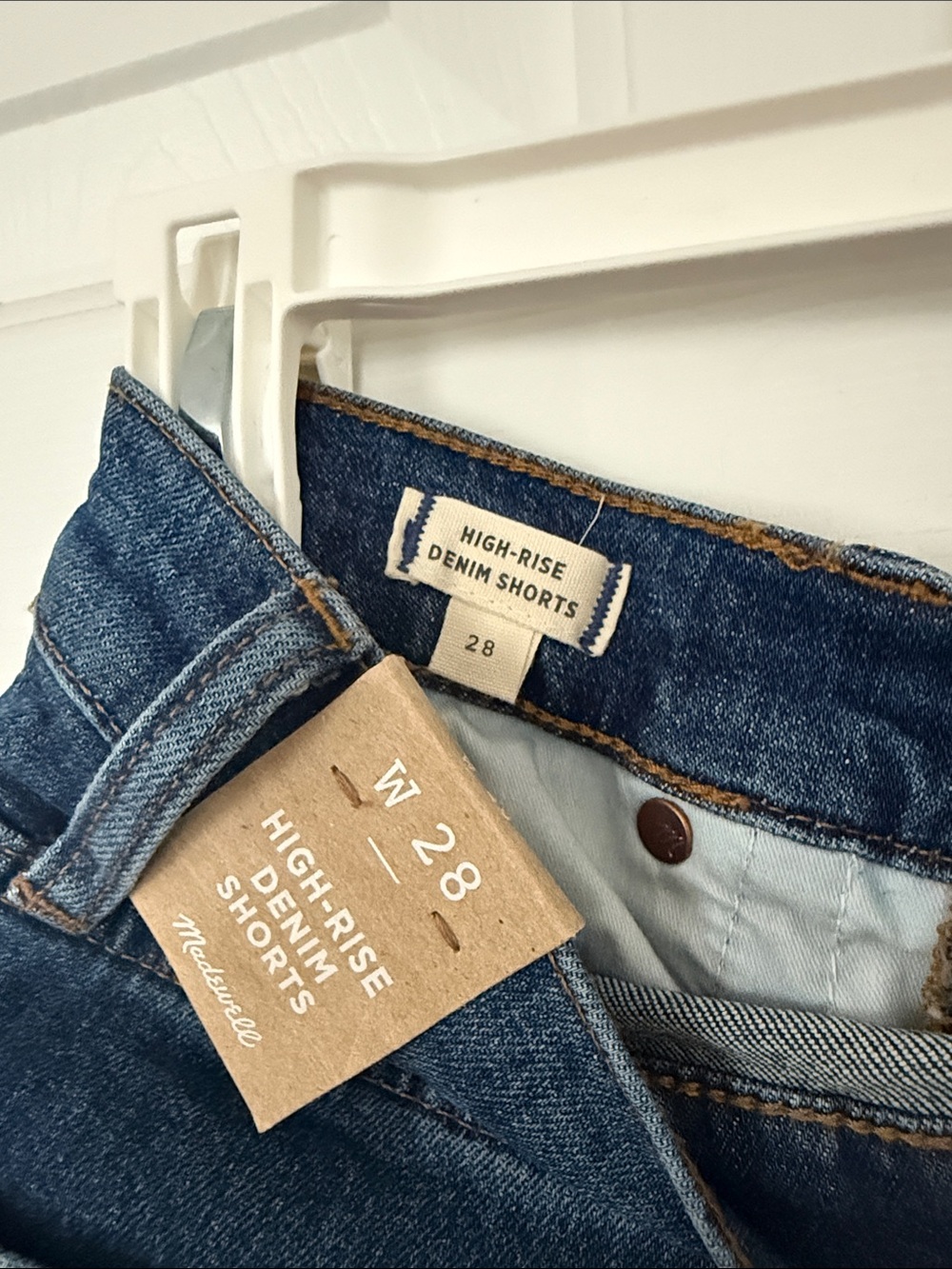 Madewell Women’s Wash Blue High-Rise Denim Shorts Size 28 NWT - Picture 9 of 9